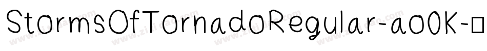 StormsOfTornadoRegular-ao0K字体转换