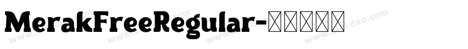 MerakFreeRegular字体转换