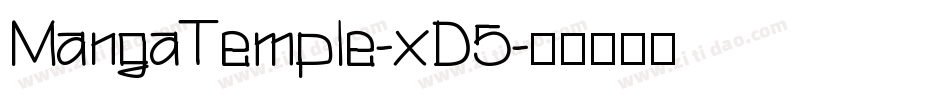 MangaTemple-xD5字体转换