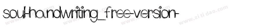 soul-handwriting_free-version字体转换