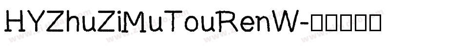 HYZhuZiMuTouRenW字体转换