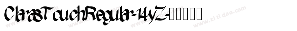 ClarasTouchRegular-14yZ字体转换