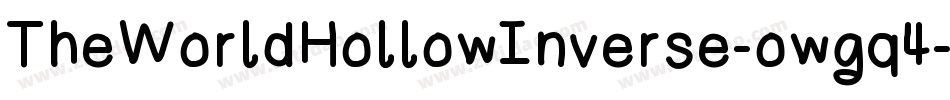 TheWorldHollowInverse-owgq4字体转换