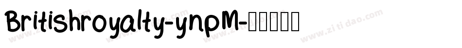 Britishroyalty-ynpM字体转换