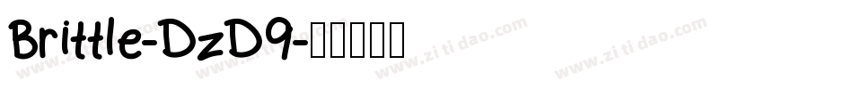 Brittle-DzD9字体转换