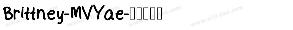 Brittney-MVYae字体转换