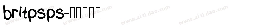 britpsps字体转换