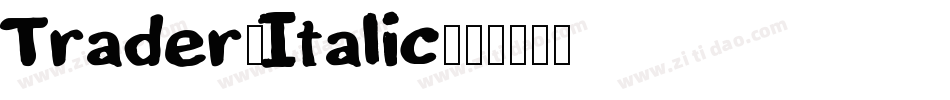 Trader-Italic字体转换