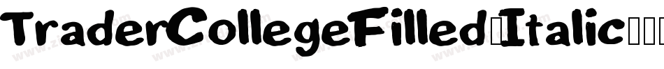 TraderCollegeFilled-Italic字体转换
