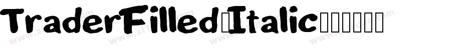 TraderFilled-Italic字体转换