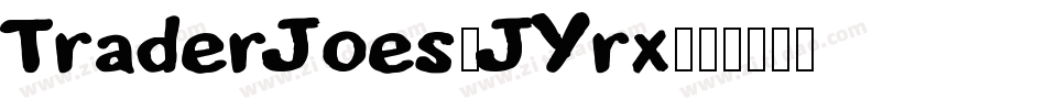 TraderJoes-JYrx字体转换