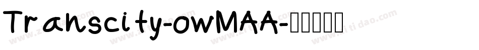 Transcity-owMAA字体转换