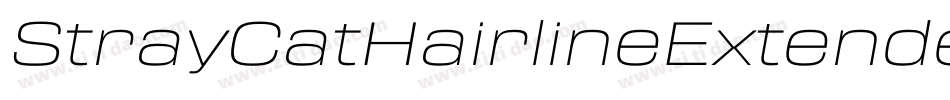 StrayCatHairlineExtendedOblique-v7qM字体转换
