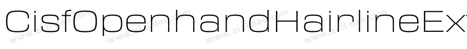 CisfOpenhandHairlineExtendedOblique-BnGd字体转换