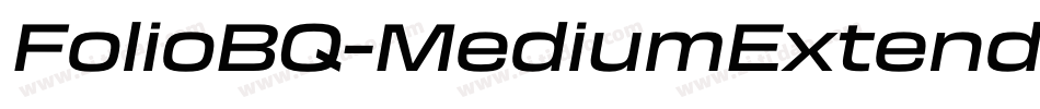 FolioBQ-MediumExtendedItalic字体转换