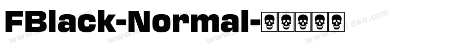 FBlack-Normal字体转换