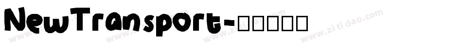 NewTransport字体转换