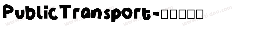PublicTransport字体转换