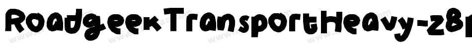 RoadgeekTransportHeavy-z8pL字体转换