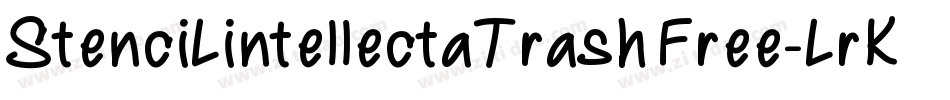 StenciLintellectaTrashFree-LrK5字体转换