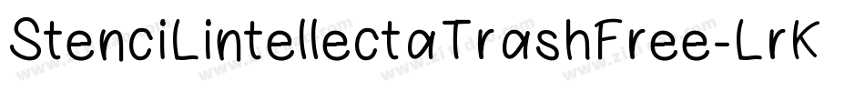 StenciLintellectaTrashFree-LrK5字体转换