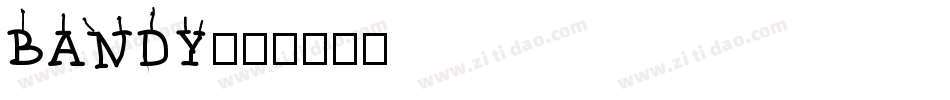 BANDY字体转换