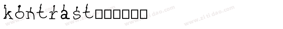 kontrast字体转换