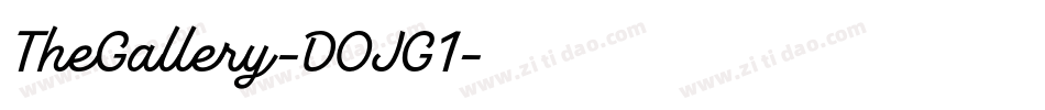 TheGallery-DOJG1字体转换