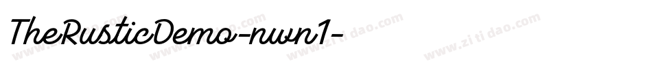 TheRusticDemo-nwn1字体转换