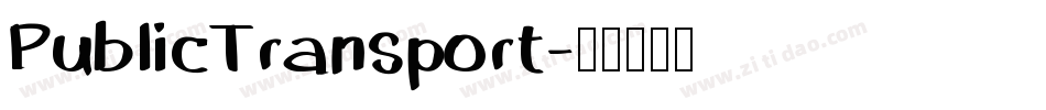 PublicTransport字体转换