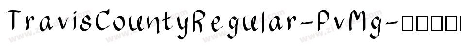 TravisCountyRegular-PvMg字体转换