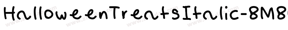 HalloweenTreatsItalic-8M802字体转换