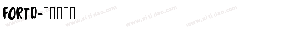FORTD字体转换