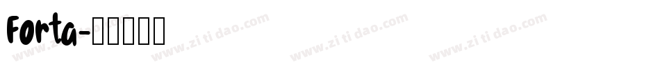 Forta字体转换