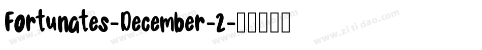 Fortunates-December-2字体转换