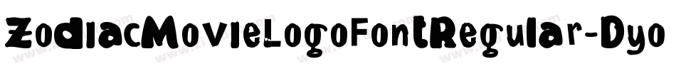 ZodiacMovieLogoFontRegular-Dyo1字体转换