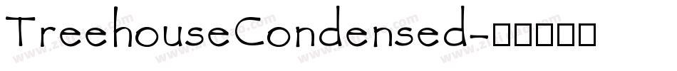 TreehouseCondensed字体转换