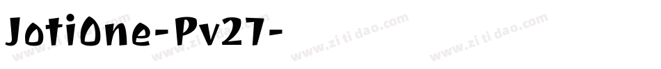 JotiOne-Pv27字体转换