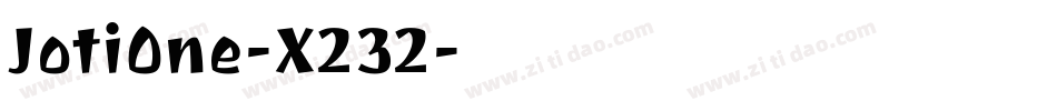 JotiOne-X232字体转换