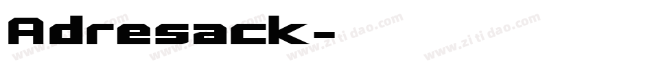 Adresack字体转换