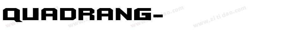 QUADRANG字体转换