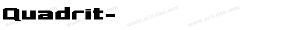 Quadrit字体转换