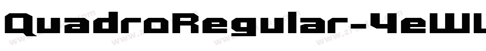 QuadroRegular-4eWW字体转换