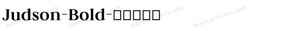Judson-Bold字体转换