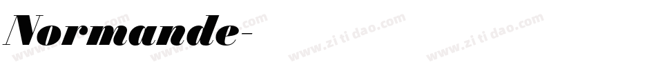 Normande字体转换