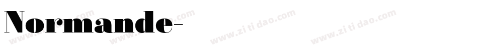 Normande字体转换