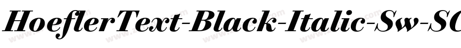 HoeflerText-Black-Italic-Sw-SC字体转换