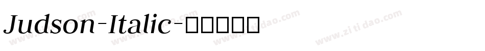 Judson-Italic字体转换