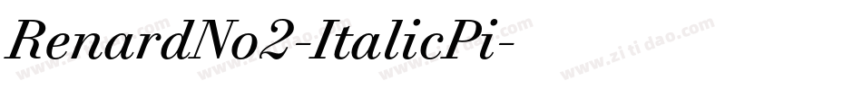 RenardNo2-ItalicPi字体转换