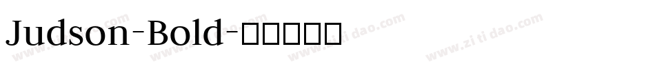 Judson-Bold字体转换